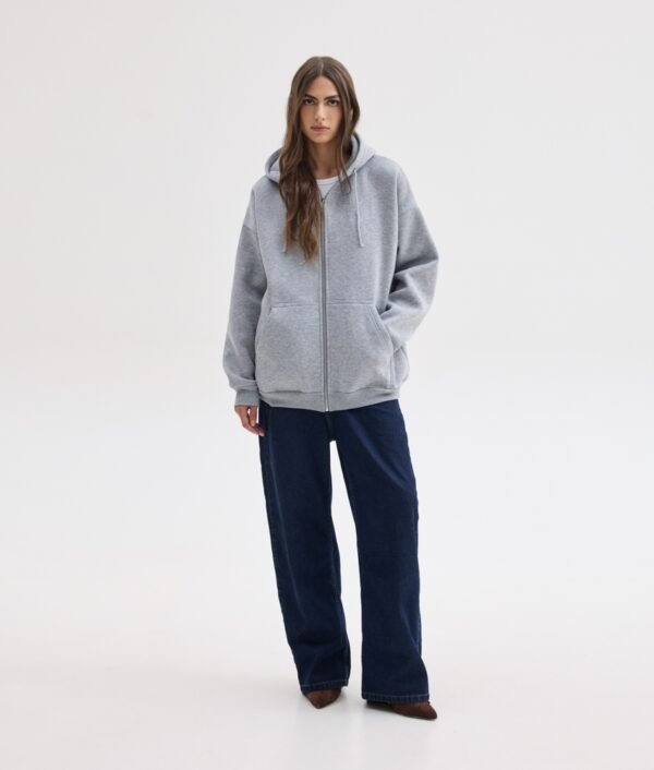 Lizi zip hoodie grey /Sunsetgo. ζακέτα - Image 4