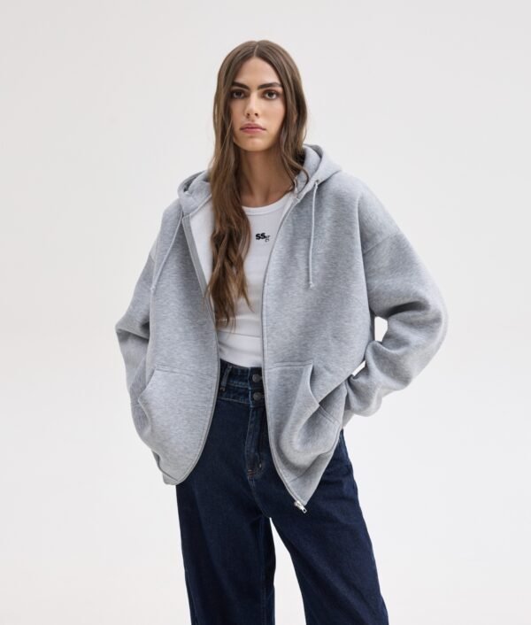 Lizi zip hoodie grey /Sunsetgo. ζακέτα - Image 2
