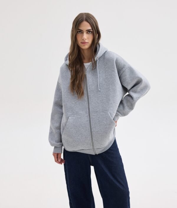 Lizi zip hoodie grey /Sunsetgo. ζακέτα