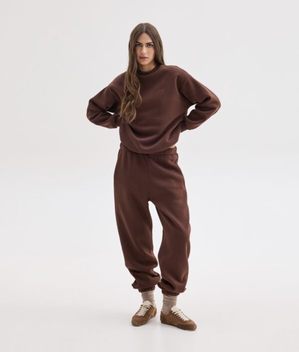 Mabel sweatpants (brown)/Milkwhite παντελόνι - Image 2
