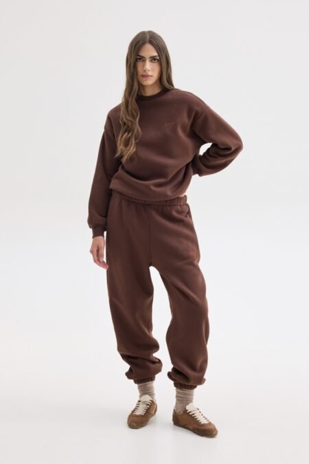 Mabel sweatpants (brown)/Milkwhite παντελόνι