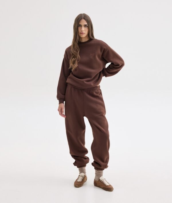 Mabel sweatpants (brown)/Milkwhite παντελόνι