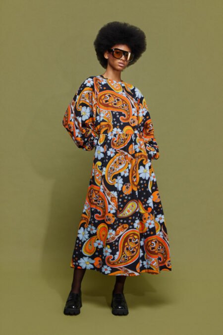 Domna midi dress (black)/Mamoush φόρεμα