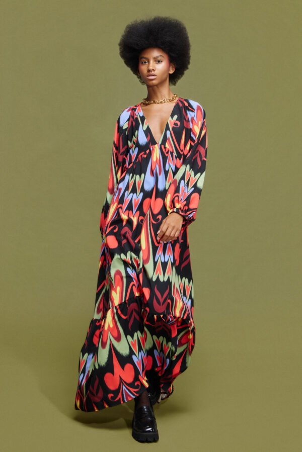 Nefeli maxi φόρεμα (color hearts)/Mamoush φόρεμα - Image 2