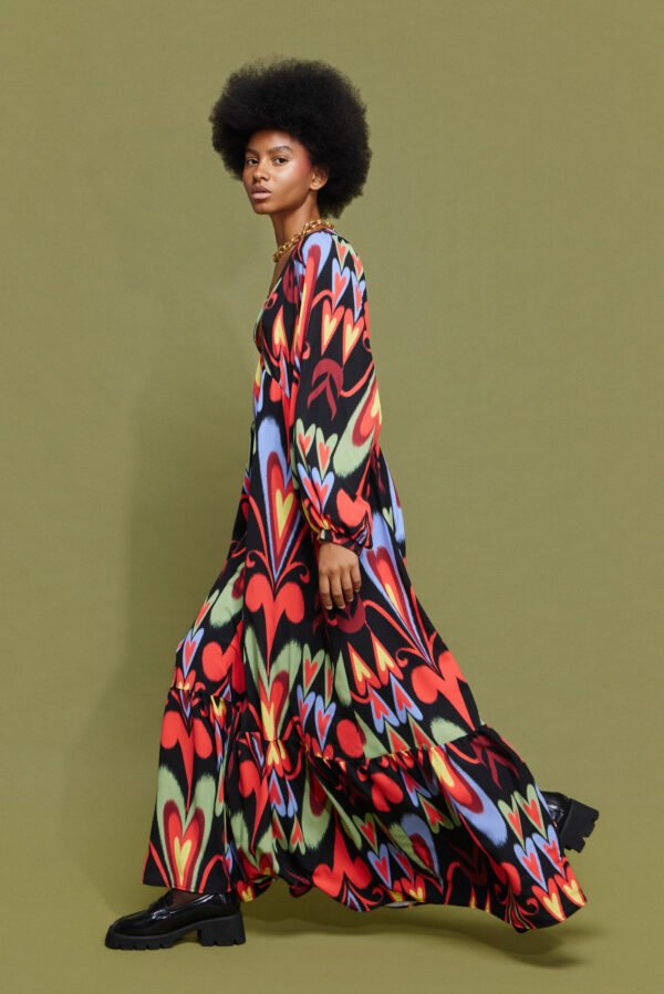 Nefeli maxi φόρεμα (color hearts)/Mamoush φόρεμα - Image 3