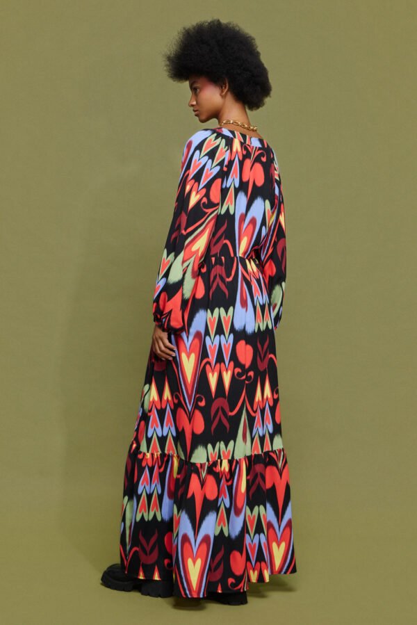 Nefeli maxi φόρεμα (color hearts)/Mamoush φόρεμα - Image 4