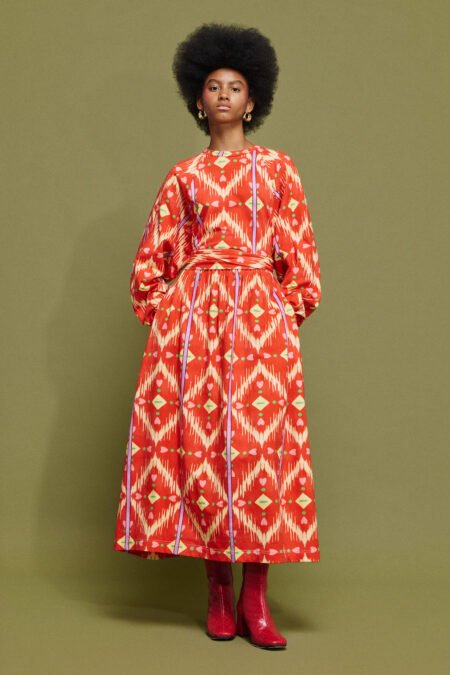 Domna midi dress (red)/Mamoush φόρεμα