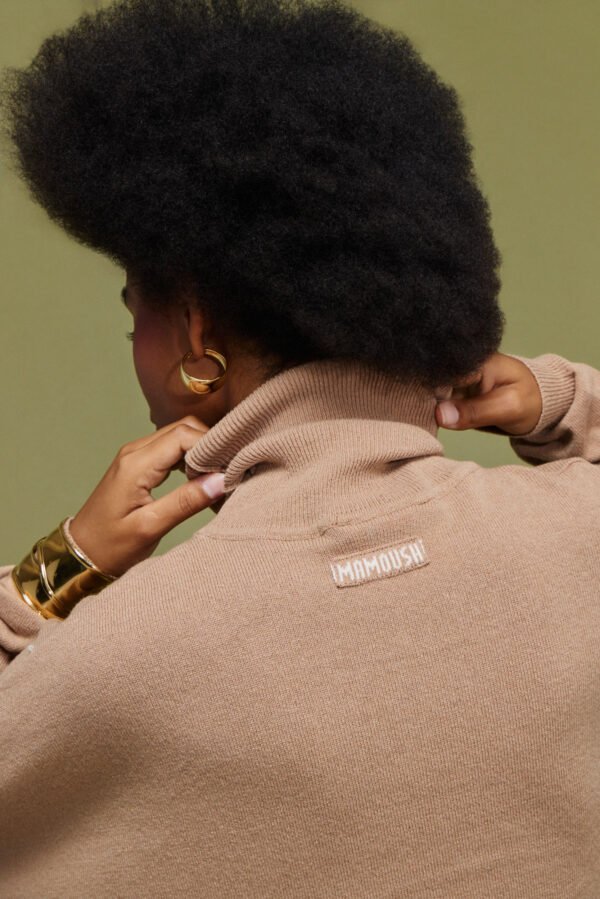 Velma knitted turtleneck απο κασμίρ (almond)/Mamoush μπλούζα - Image 3