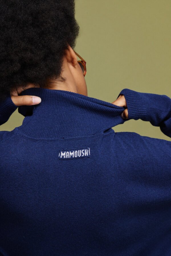 Velma knitted turtleneck από κασμίρ (dark blue)/ Mamoush μπλούζα - Image 4