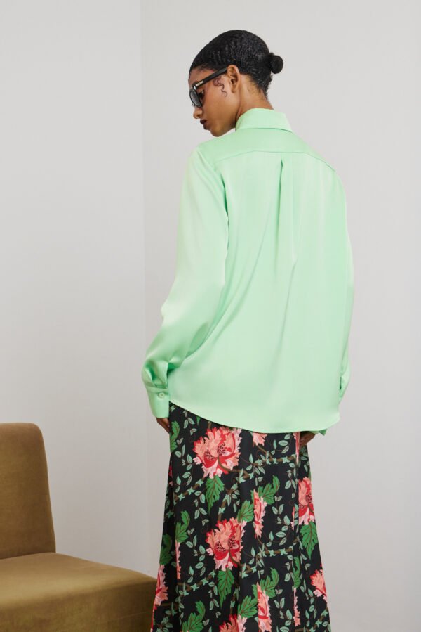 Kaia satin shirt (mint)/Mamoush πουκάμμισο - Image 3