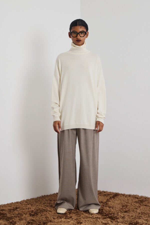 Velma knitted turtleneck απο κασμίρ (vanilla)/Mamoush μπλούζα - Image 4