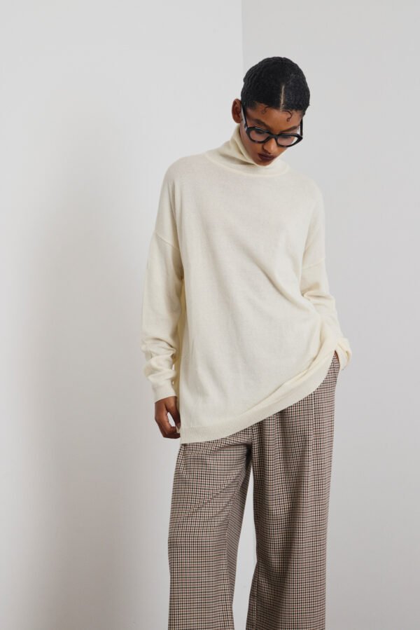 Velma knitted turtleneck απο κασμίρ (vanilla)/Mamoush μπλούζα