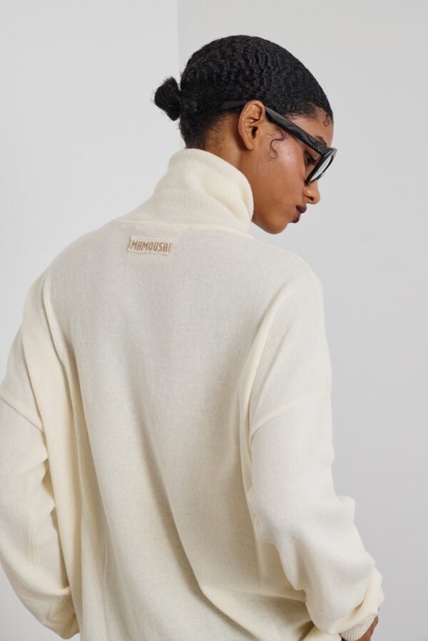 Velma knitted turtleneck απο κασμίρ (vanilla)/Mamoush μπλούζα - Image 2