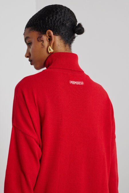Velma knitted turtleneck από κασμίρ (red)/Mamoush μπλούζα