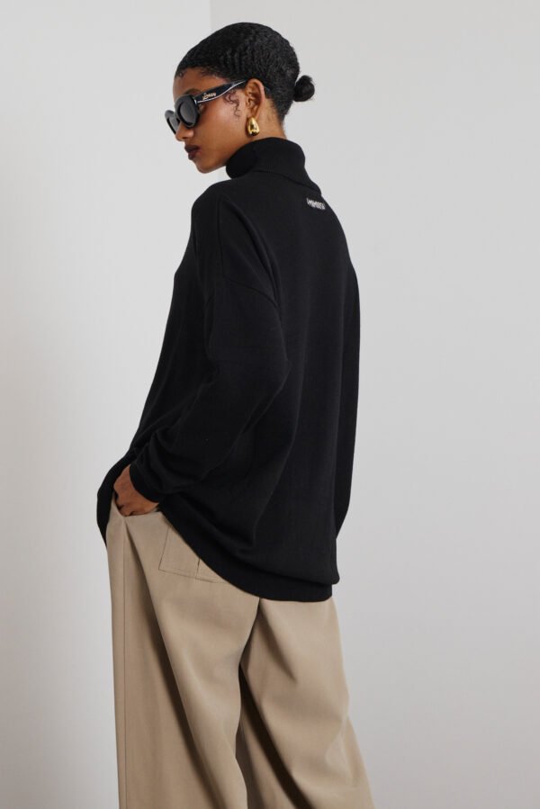 Velma knitted turtleneck απο κασμίρ (black)/Mamoush μπλούζα - Image 2