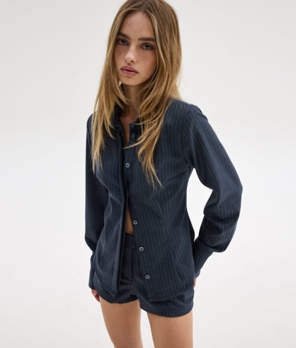 Moss shirt blue stripes/ Sunsetgo.  πουκάμισο - Image 2