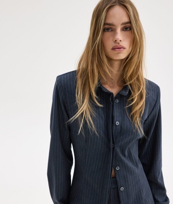 Moss shirt blue stripes/ Sunsetgo.  πουκάμισο - Image 3