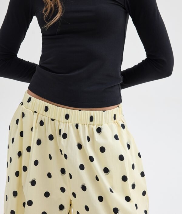 Suzanne printed pants (butter/black polk)/Sunsetgo παντελόνι - Image 3