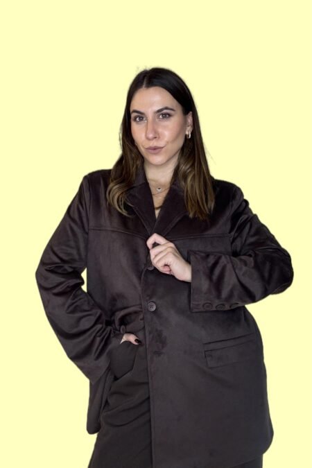 Polo suede blazer(brown)/New age σακάκι