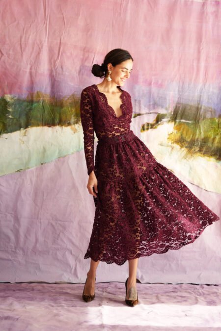 Emercyn skirt in bordeaux/Madame Shoushou φούστα