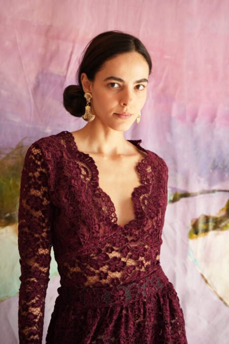 Coco body bordeaux/Madame Shoushou κορμάκι