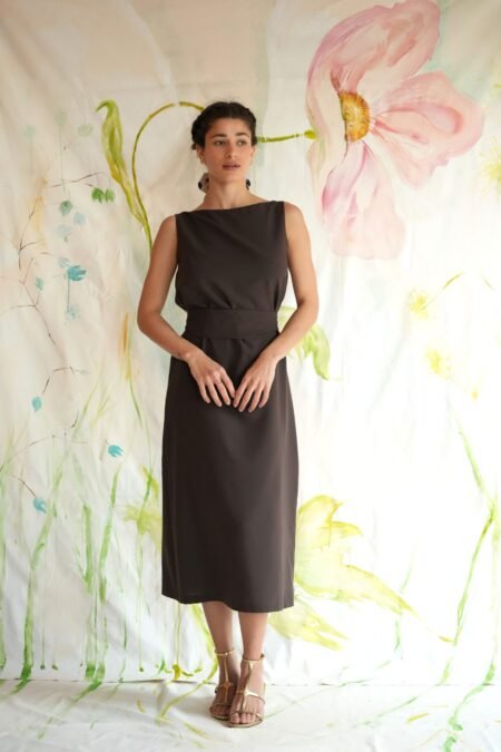 Dolce dress brown/Madame shou shou φόρεμα
