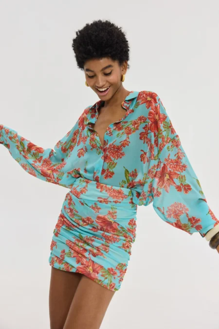 Heather shirt (crayon aqua)/Hemithea πουκάμισο