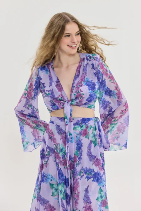 Vanessa top (purple)/ Hemithea τοπ