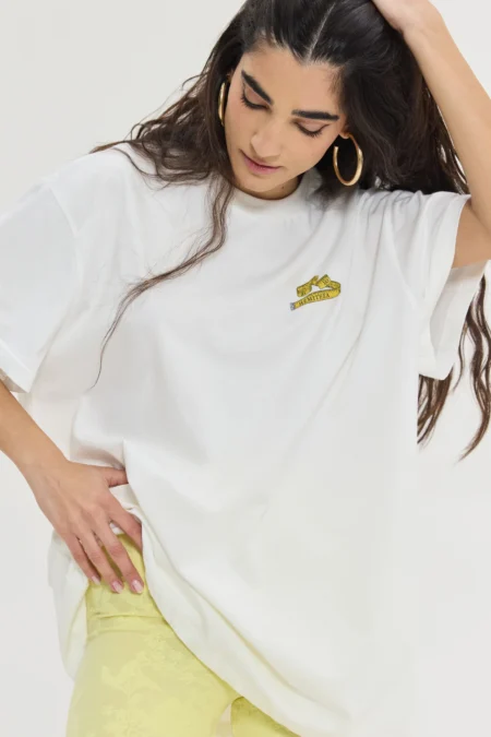 Cheetah T-shirt Off White (Sewing Box)/Hemithea t-shirt