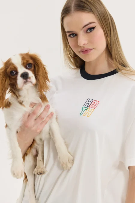 Cheetah T-shirt Off White (Retro Athens)/Hemithea t-shirt