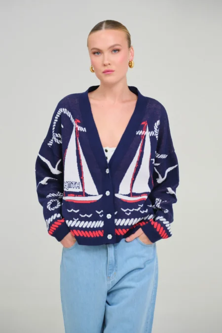 Bluto cardigan (blue)/Hemithea πανωφόρι