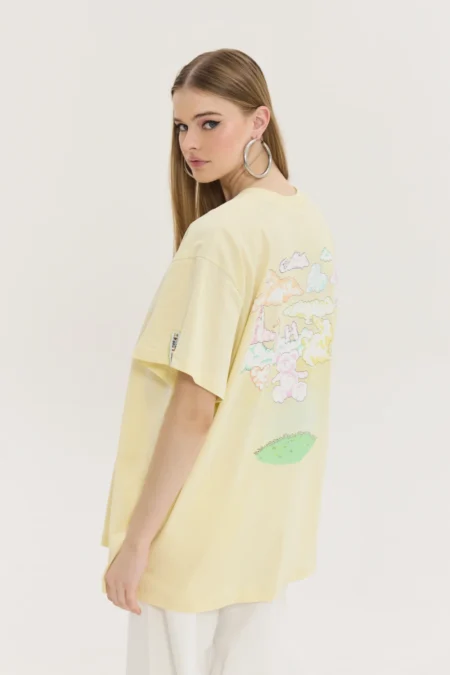 Cheetah T-shirt Yellow (Clouds)/Hemithea t-shirt