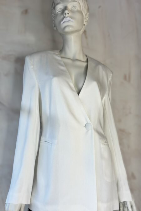 White statement blazer/CKontova σακάκι