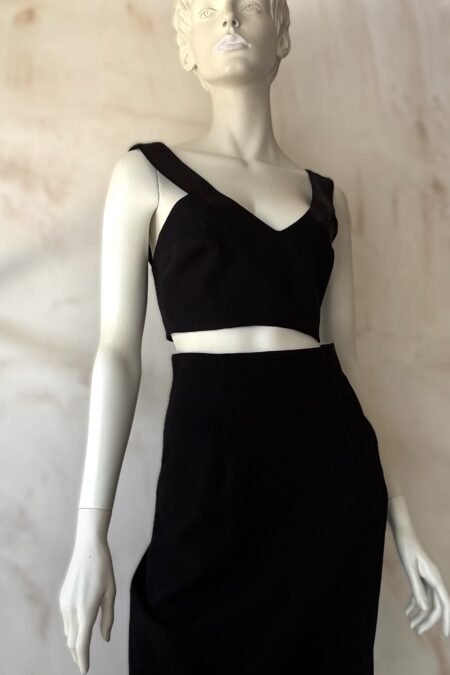 Black statement crop top/CKontova top