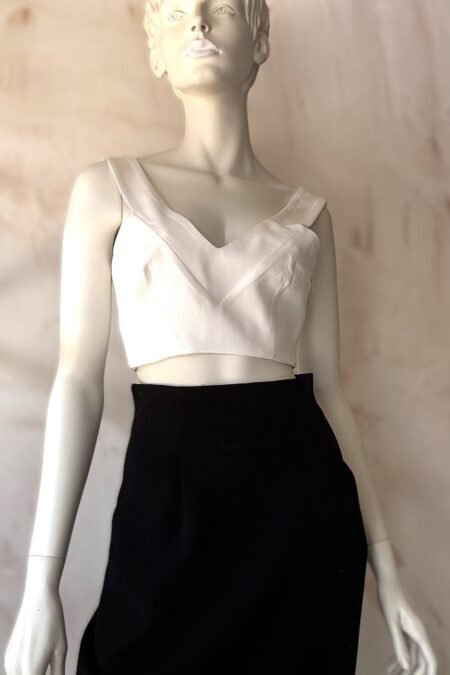 White statement crop top/CKontova top
