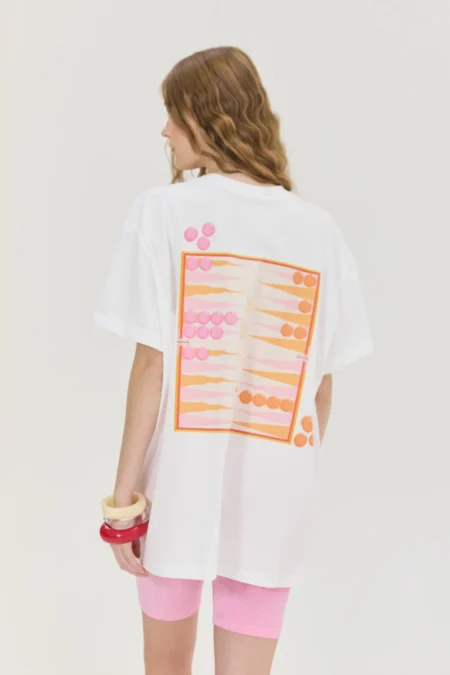 Cheetah T-shirt Off White (Tavli)/Hemithea t-shirt