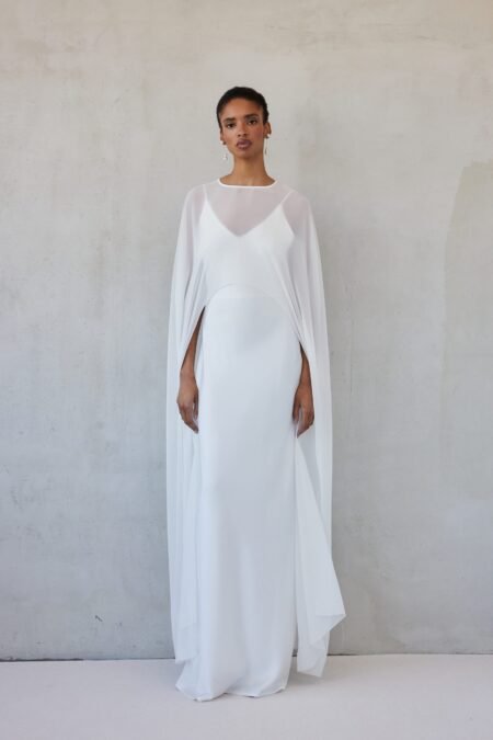 Long sleeve cape (off white)/Mix&match κάπα