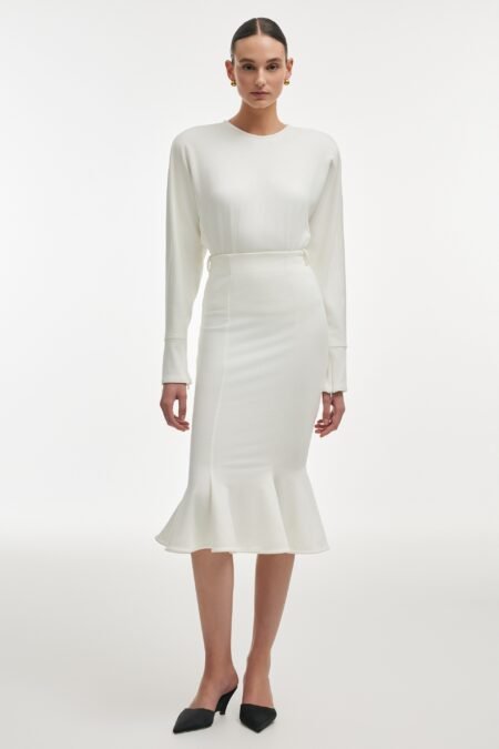 Fleur skirt white/Nadia Rapti φούστα