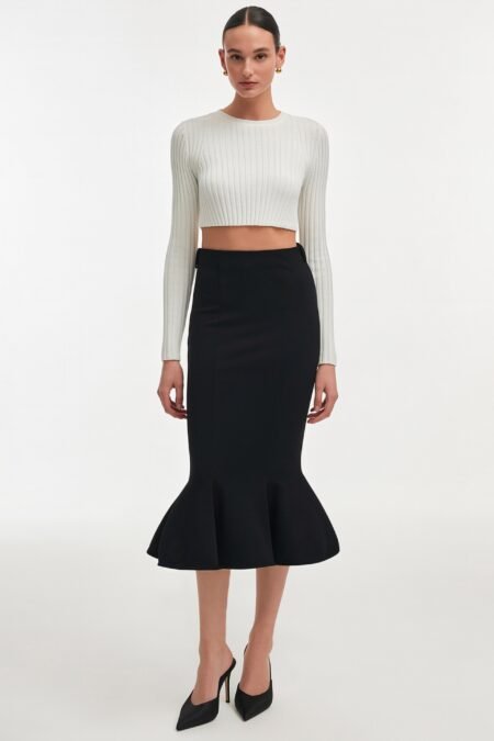 Fleur skirt black/Nadia Rapti φούστα