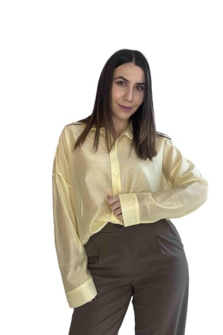 Lio shirt (metallic yellow)/New age πουκάμισο