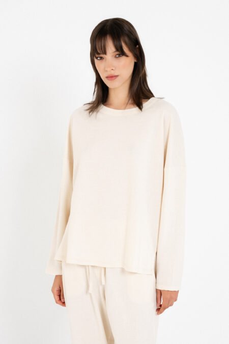 Light futter sweatshirts cream/Philosophy μπλούζα