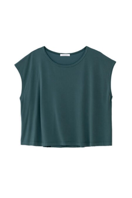 Basic cupro cropped top green/Philosophy top