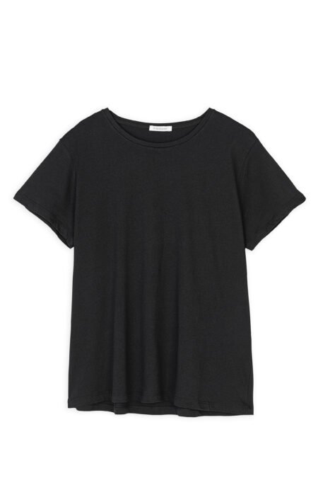 Organic cotton round neck t-shirt black/Philosophy t-shirt