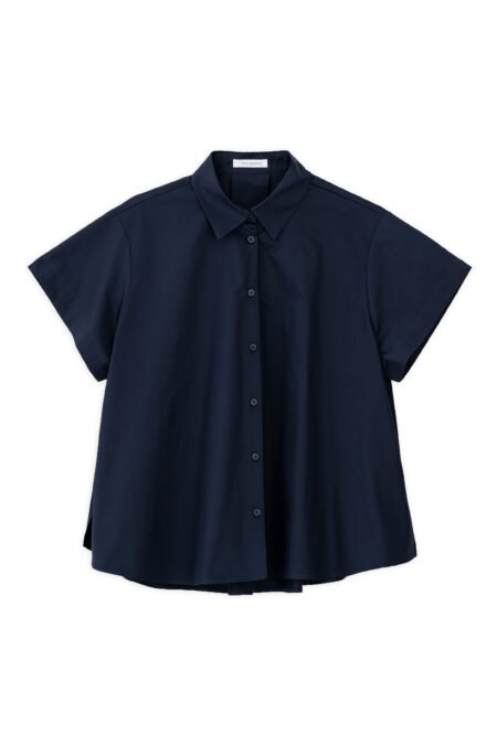 Poplin short sleeve shirt blue/Philosophy πουκάμισο