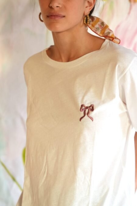 Odette t-shirt (white)/Madame shoushou μπλούζα