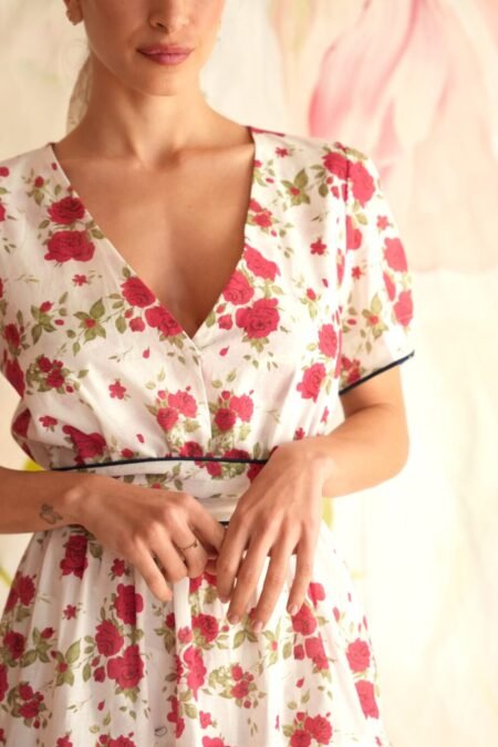 Viola dress red/madame shoushou φόρεμα