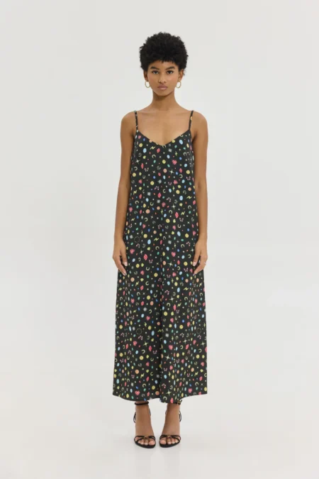 Teresa Dress (Black)/Hemithea φόρεμα