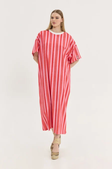 Bronx dress Pink Stripes/Hemithea φόρεμα
