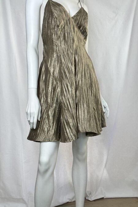 Khaki divote mini dress/CKontova φόρεμα