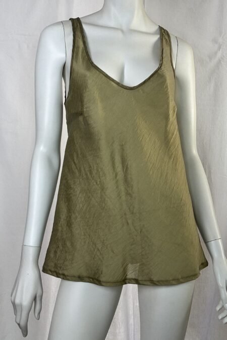 Olive sheer top/CKontova top